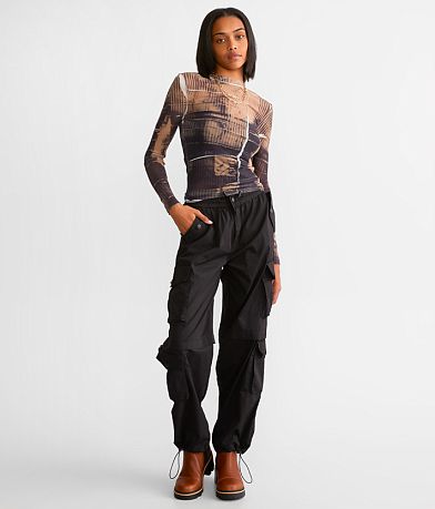 Gilded Intent Exposed Seam Sheer Mesh Top MISC_DETAIL_2