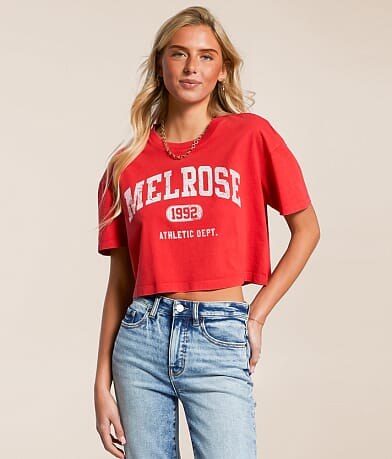 FITZ + EDDI Melrose Cropped T-Shirt front view