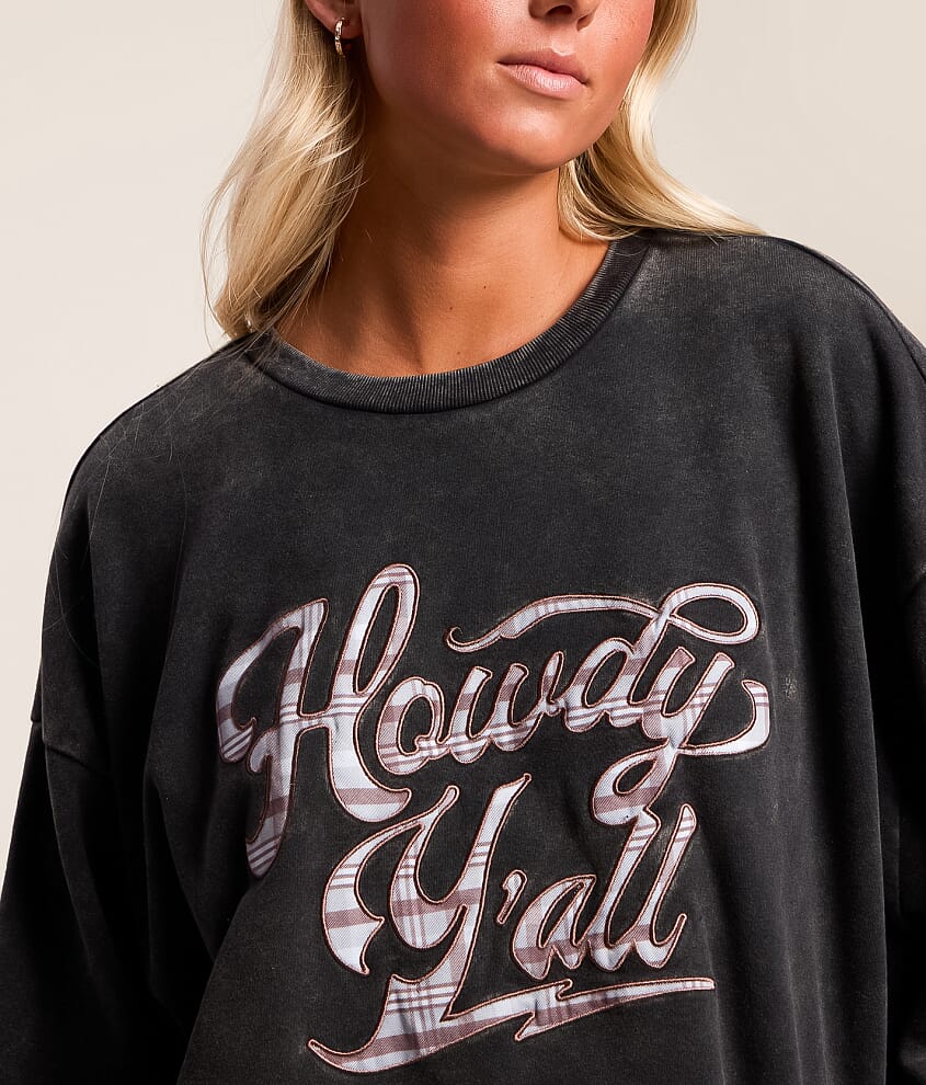 Howdy Y'all Oversized Pullover - thumbnail 4