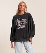 Modish Rebel Howdy Y'all Oversized Pullover - Women's Sweatshirts