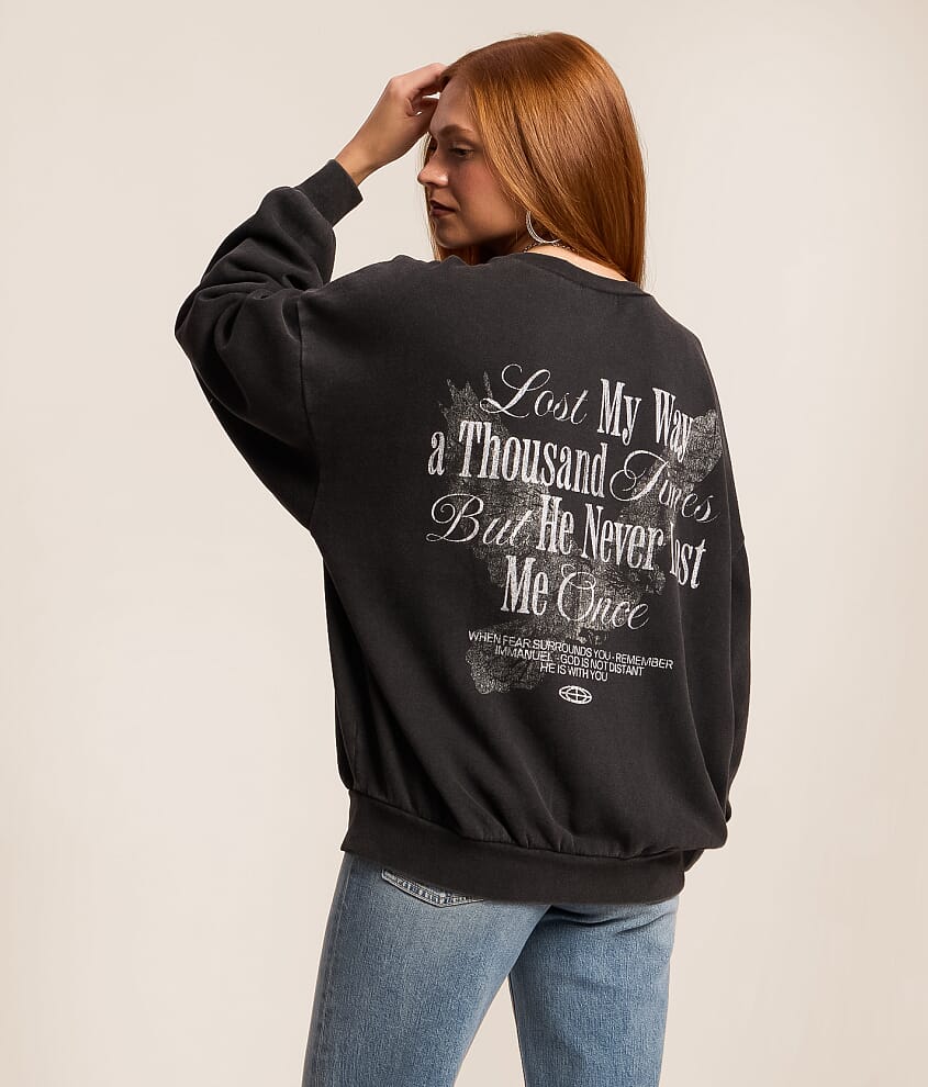 He Never Lost Me Oversized Pullover