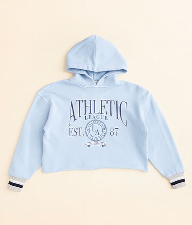 Modish Rebel Girls - Athletic Hooded Sweatshirt front view
