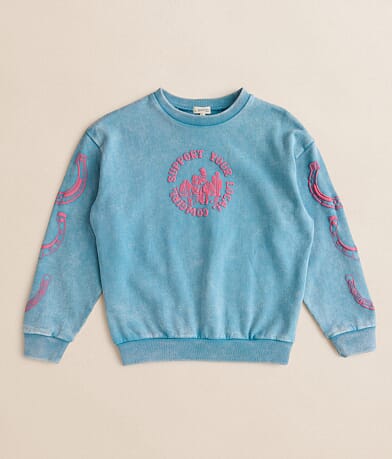 Modish Rebel Girls - Support Your Local Cowgirl Pullover front view