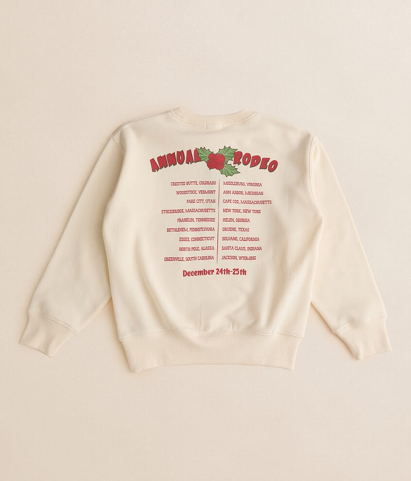 Girls - Santa Rodeo Holiday Pullover