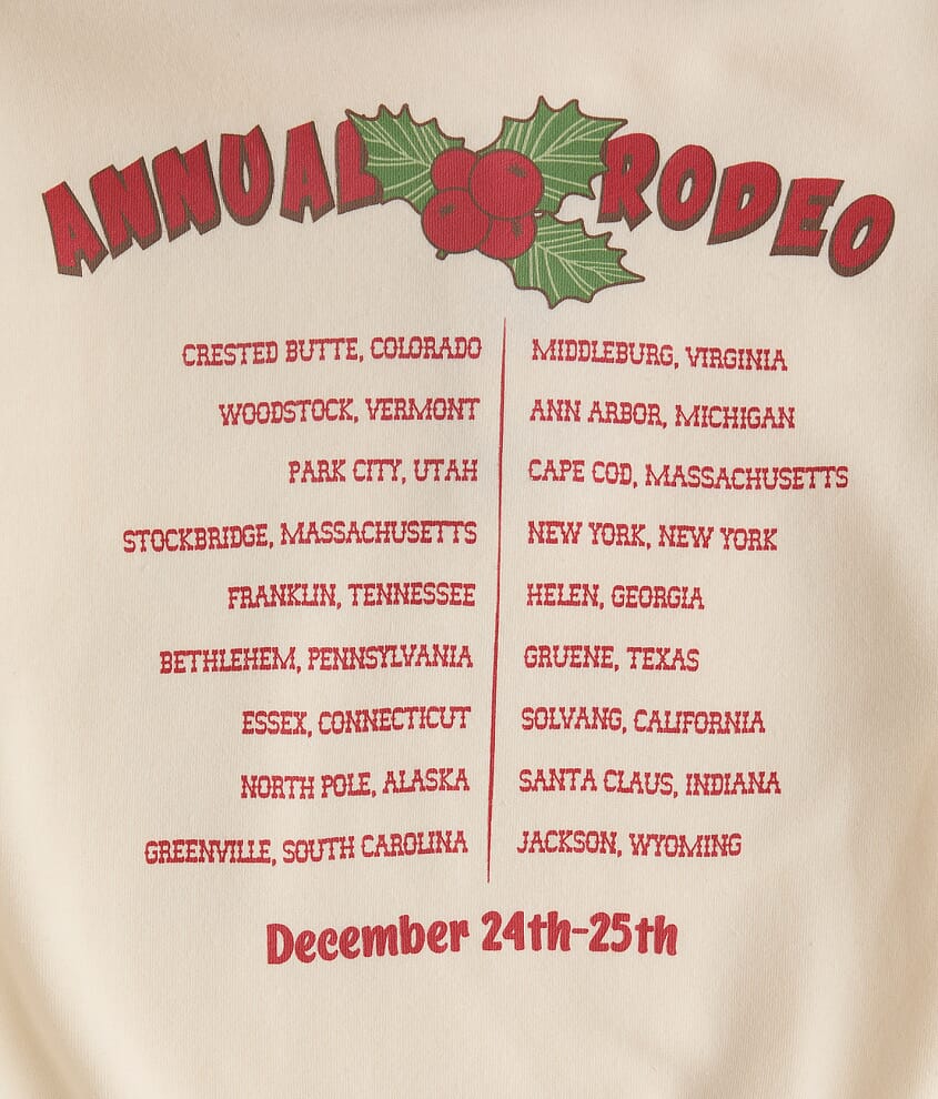 Girls - Santa Rodeo Holiday Pullover