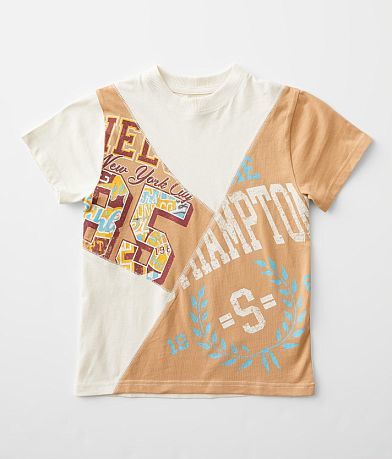 Modish Rebel Girls - Spliced Athletic T-Shirt front view