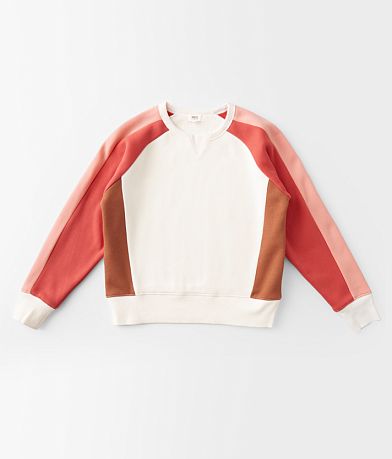 BKE Girls - Color Block Pullover front view