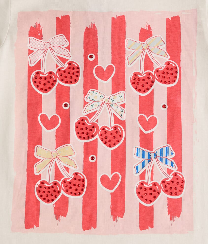 Girls - Rhinestone Cherries T-Shirt