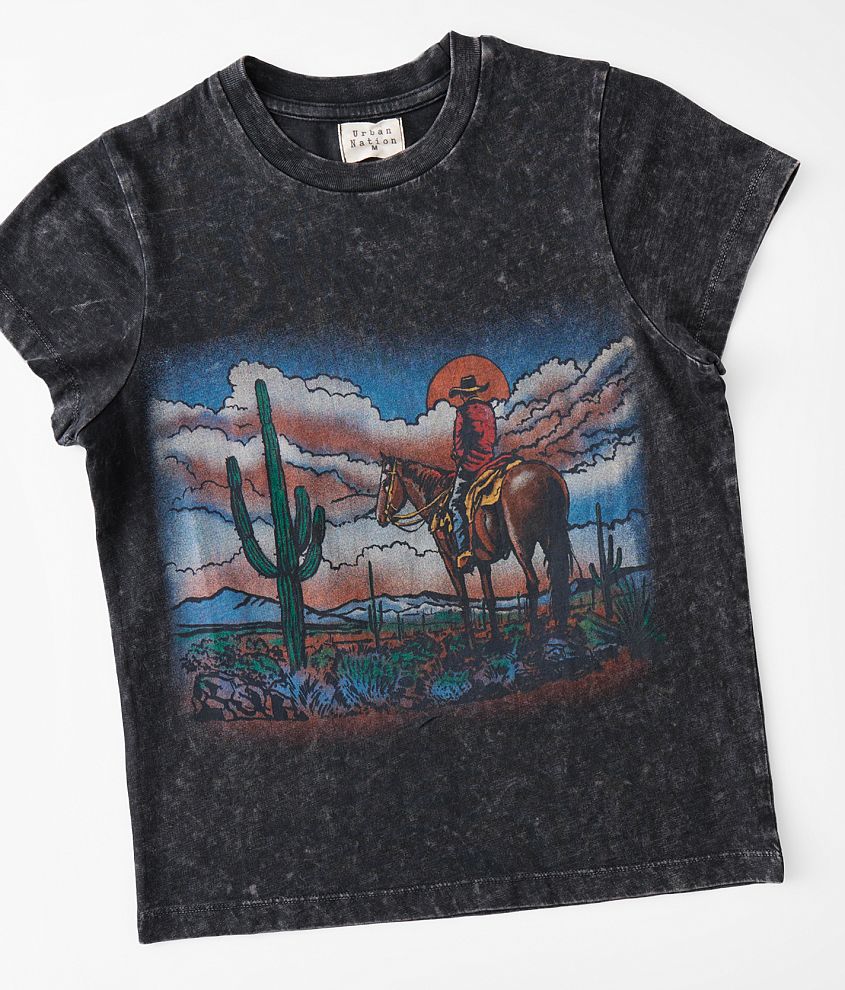 Girls - Modish Rebel Wild Wild West T-Shirt front view