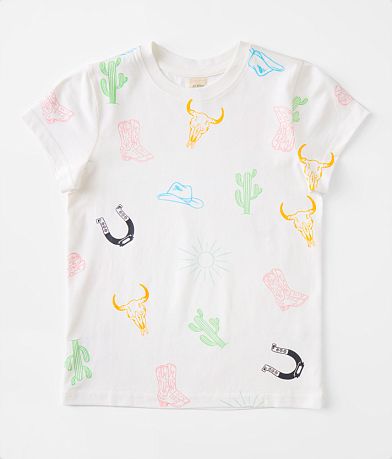 Modish Rebel Girls - Western T-Shirt front view