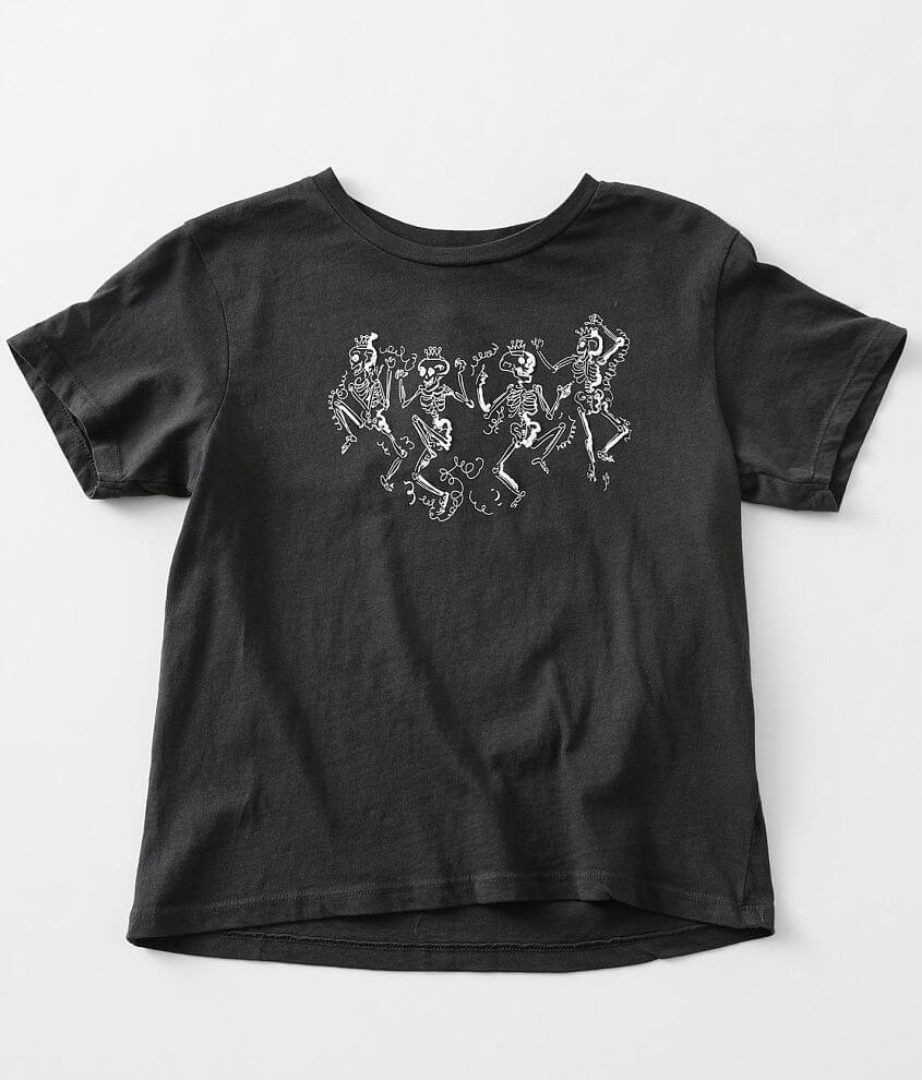 Modish Rebel Girls - Dancing Skeletons T-Shirt front view