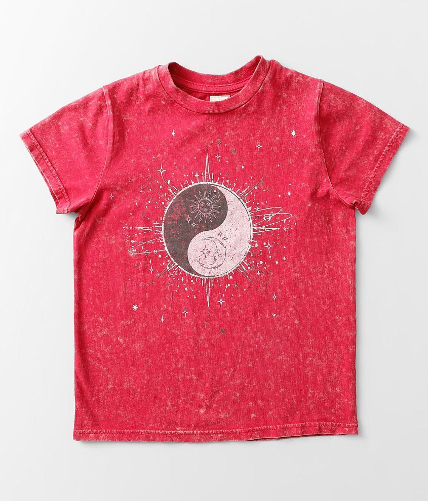 Girls - Modish Rebel Yin Yang T-Shirt front view