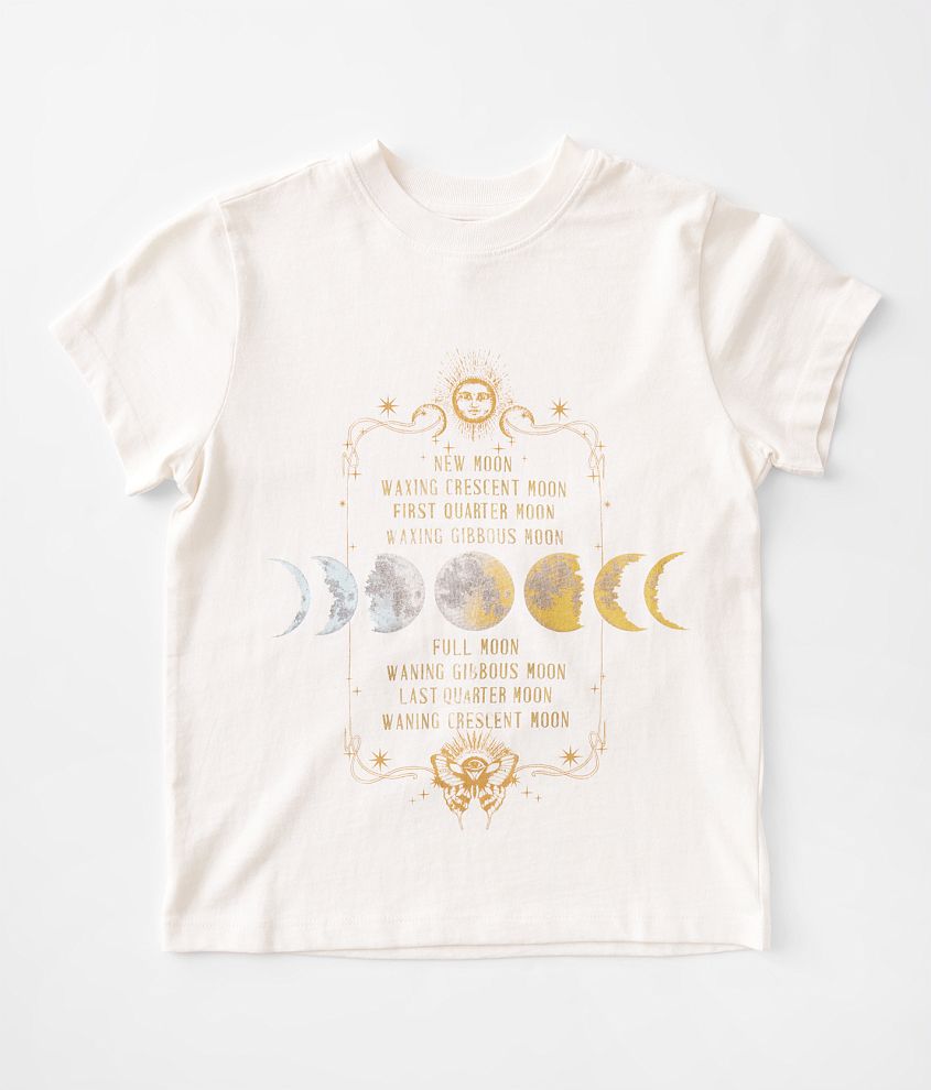 Girls - Modish Rebel Moon Phases T-Shirt front view