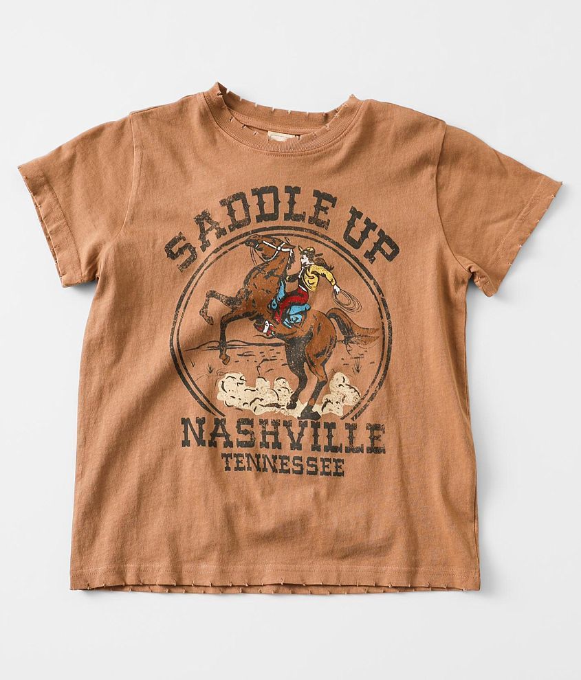 Girls - Modish Rebel Saddle Up Nashville T-Shirt front view