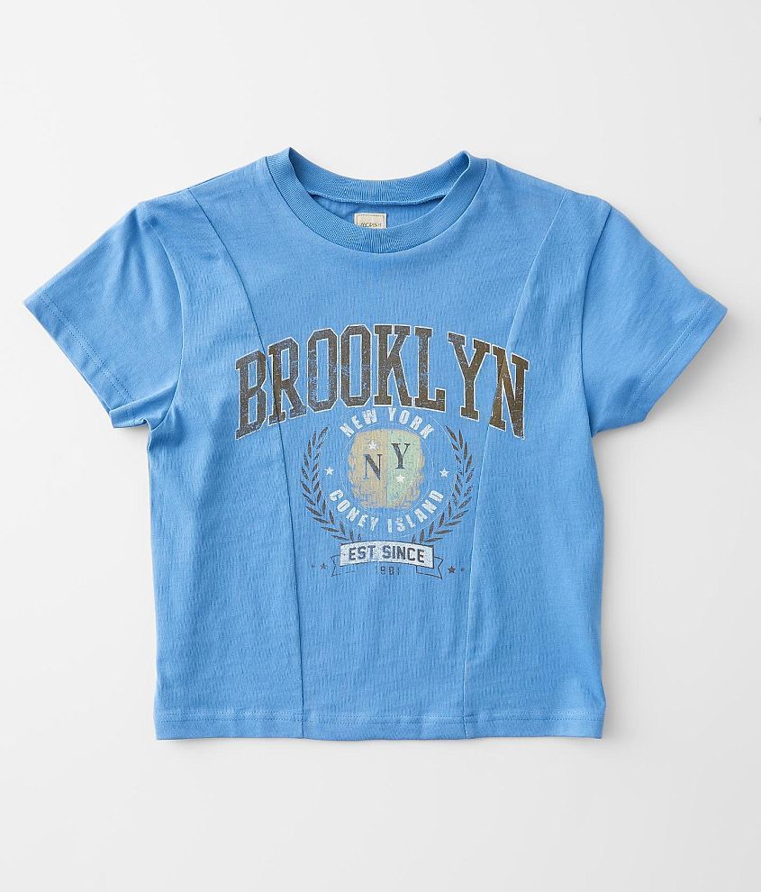 Girls - Modish Rebel Brooklyn Split T-Shirt front view