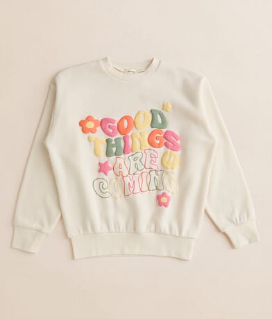 Modish Rebel Girls - Good Things Are Coming Pullover front view
