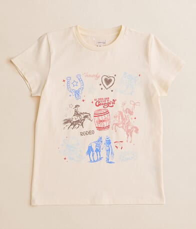 Modish Rebel Girls - Rodeo Cowgirl T-Shirt front view