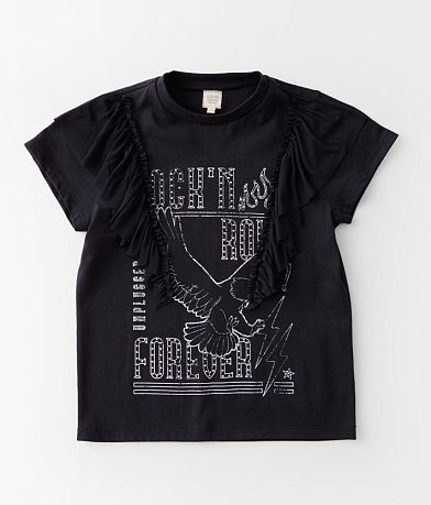 Modish Rebel Girls - Rock Forever Glitz T-Shirt front view