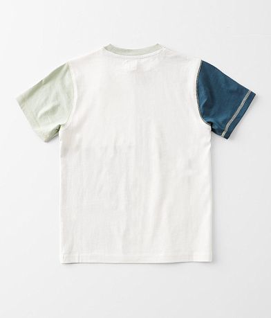 Modish Rebel Girls - Pieced Color Block T-Shirt BACK