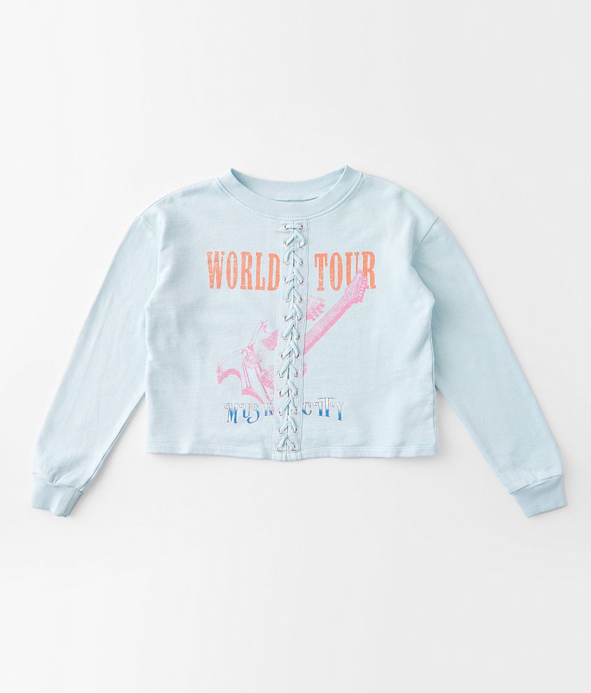 Girls - Modish Rebel World Tour Cropped Pullover front view