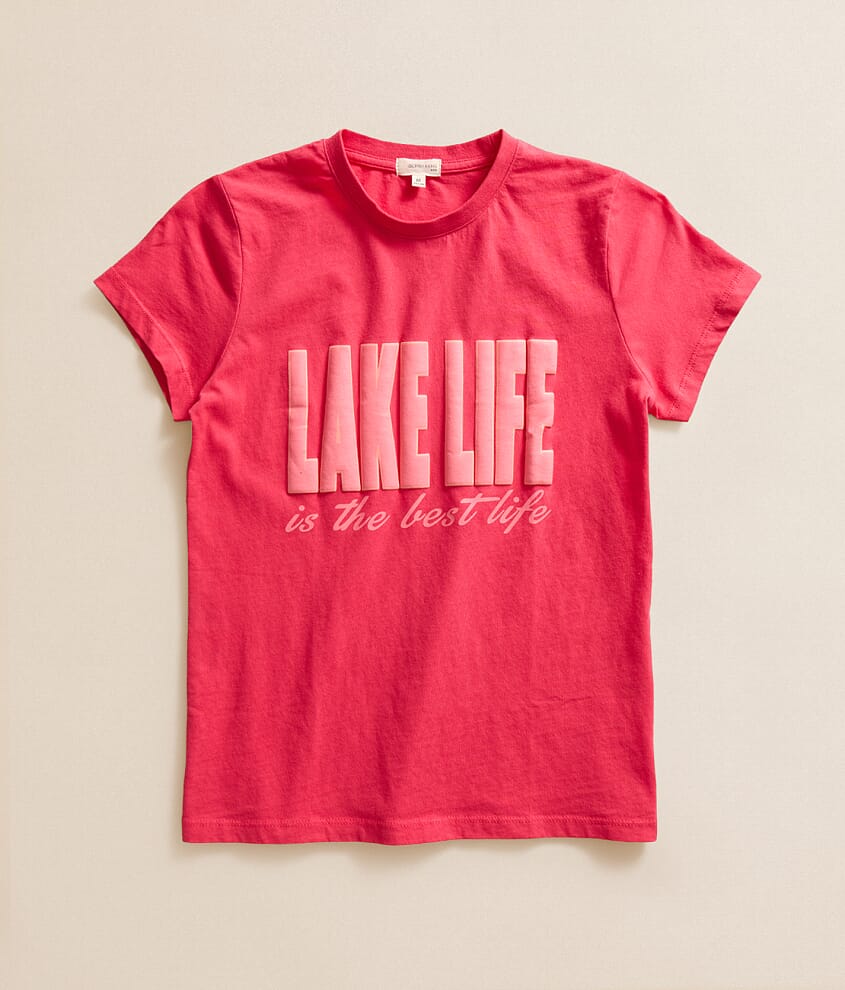 Girls- Modish Rebel Lake Life Oversized T-Shirt - Girl's Graphic T
