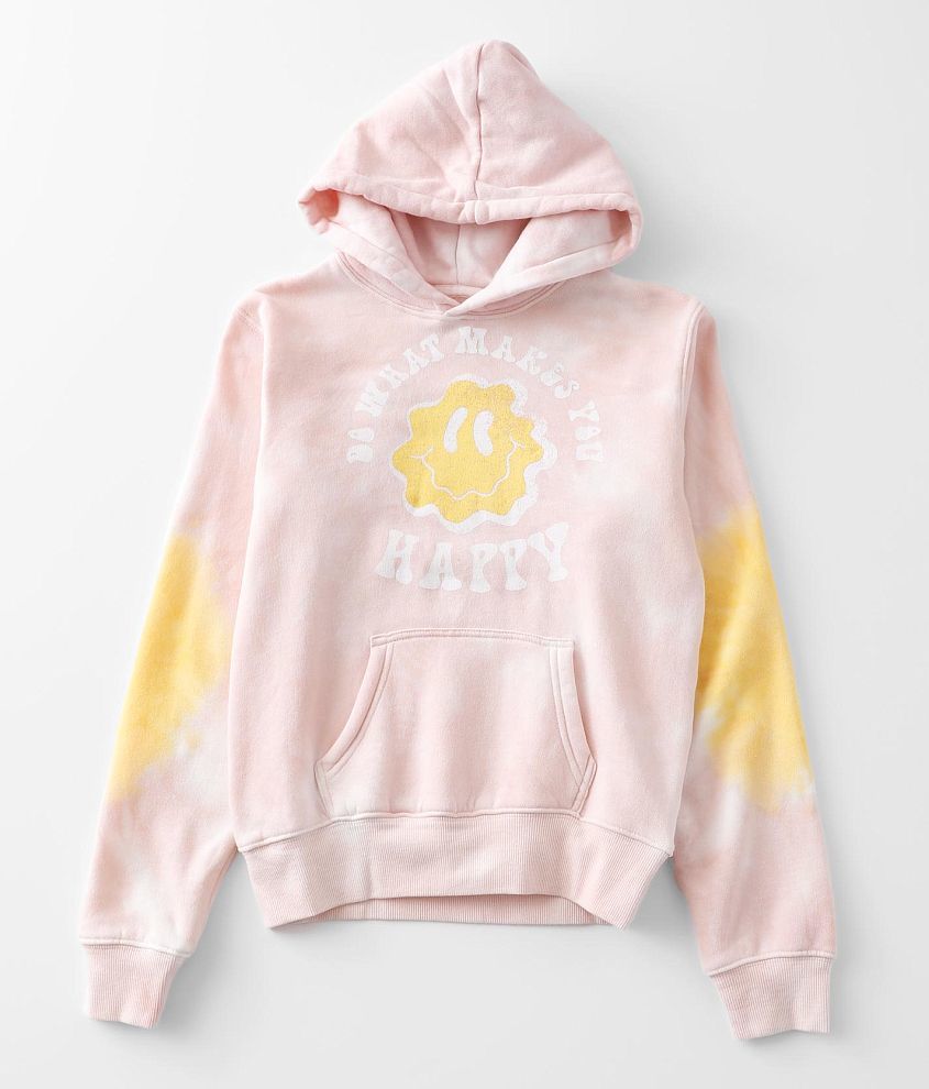 Pink hoodie 2025 with yellow sleeves