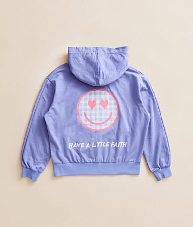 Girls - Dreamer Smiley Hooded Sweatshirt thumbnail 2