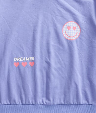 Girls - Dreamer Smiley Hooded Sweatshirt thumbnail 5