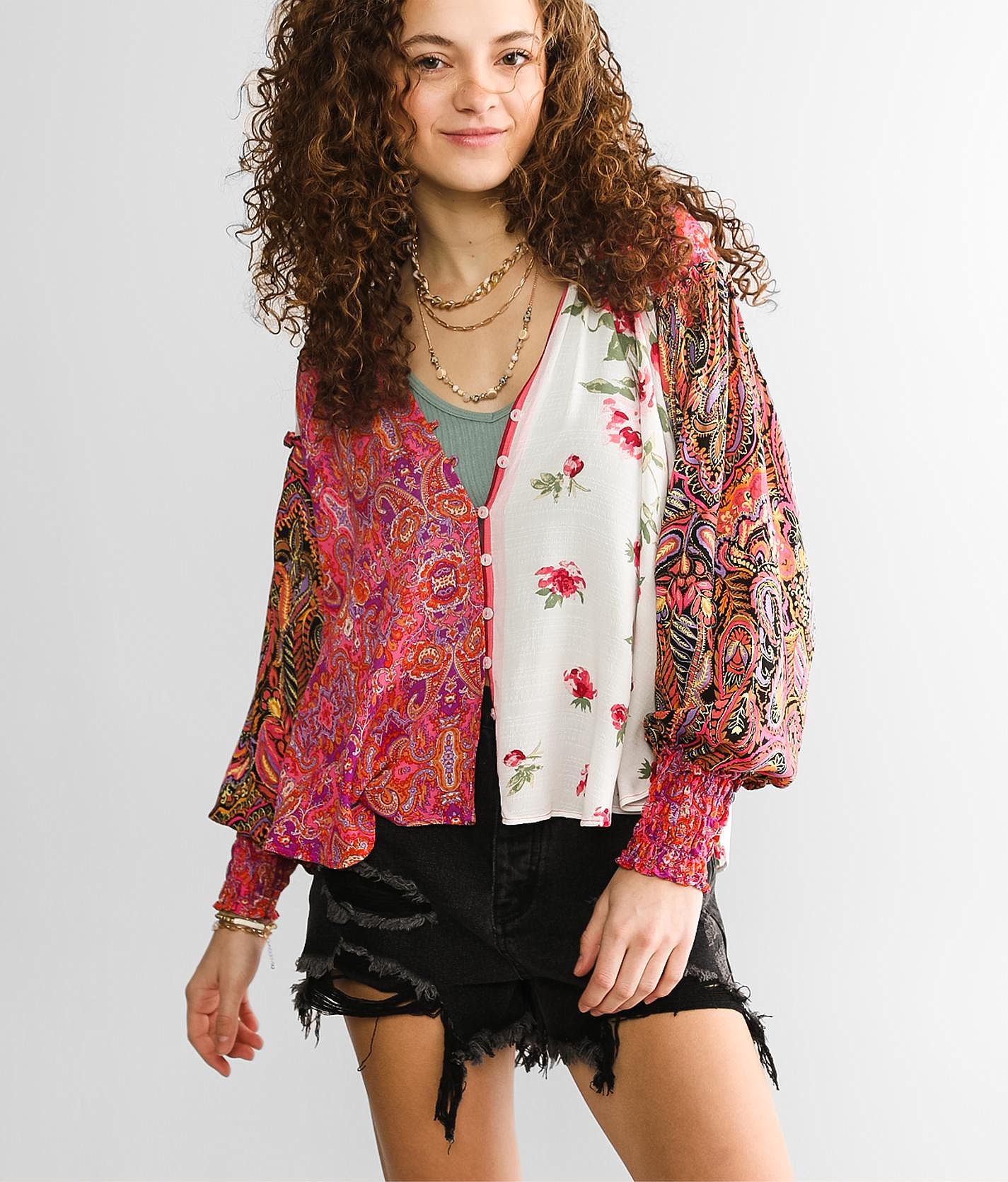 フリーピープル Free People Gemini Blouse レディース シャツ トップス Sand Combo Free People | Tops | Free People Gemini Blouse Sand Combo