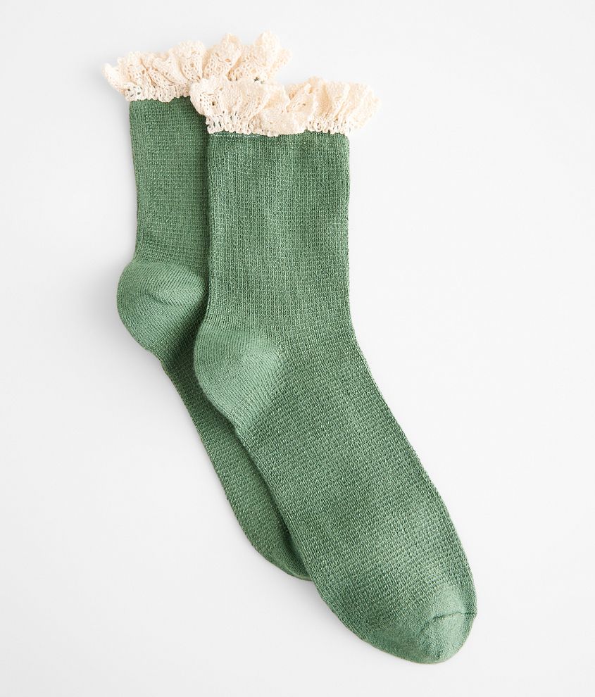 Free People Beloved Waffle Knit Socks front view