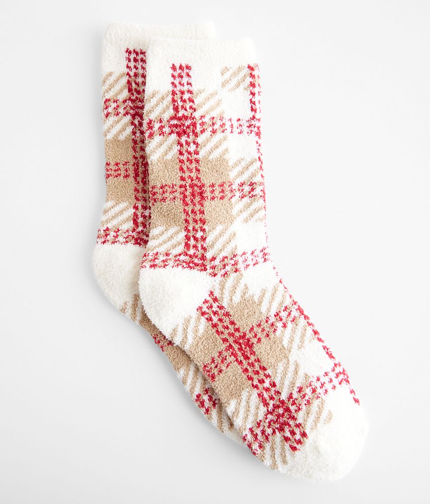 Free People Hilarie Plaid Socks front view