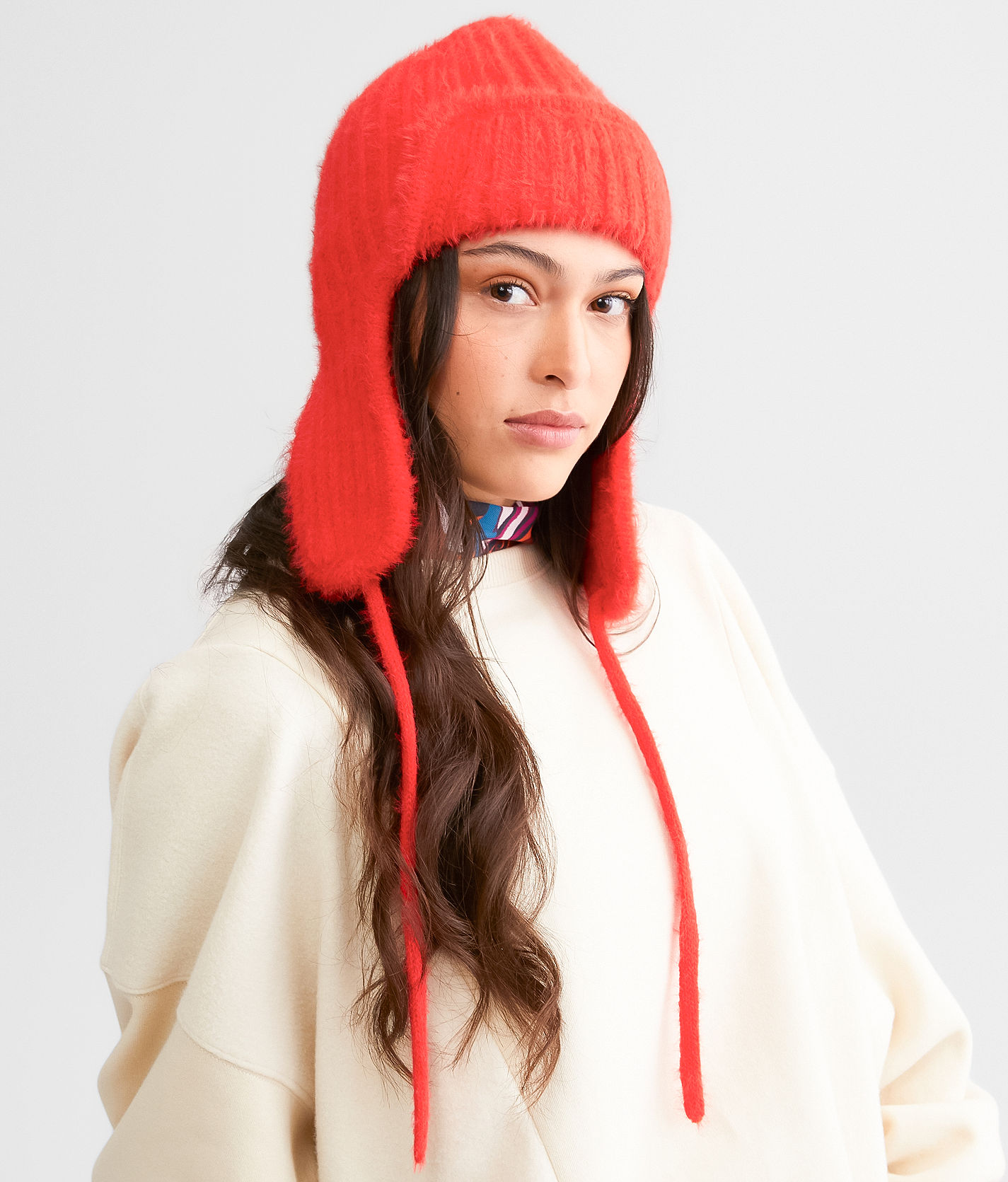 Free People Timber Fuzzy Trapper Hat - Women's Hats in Holly Berry