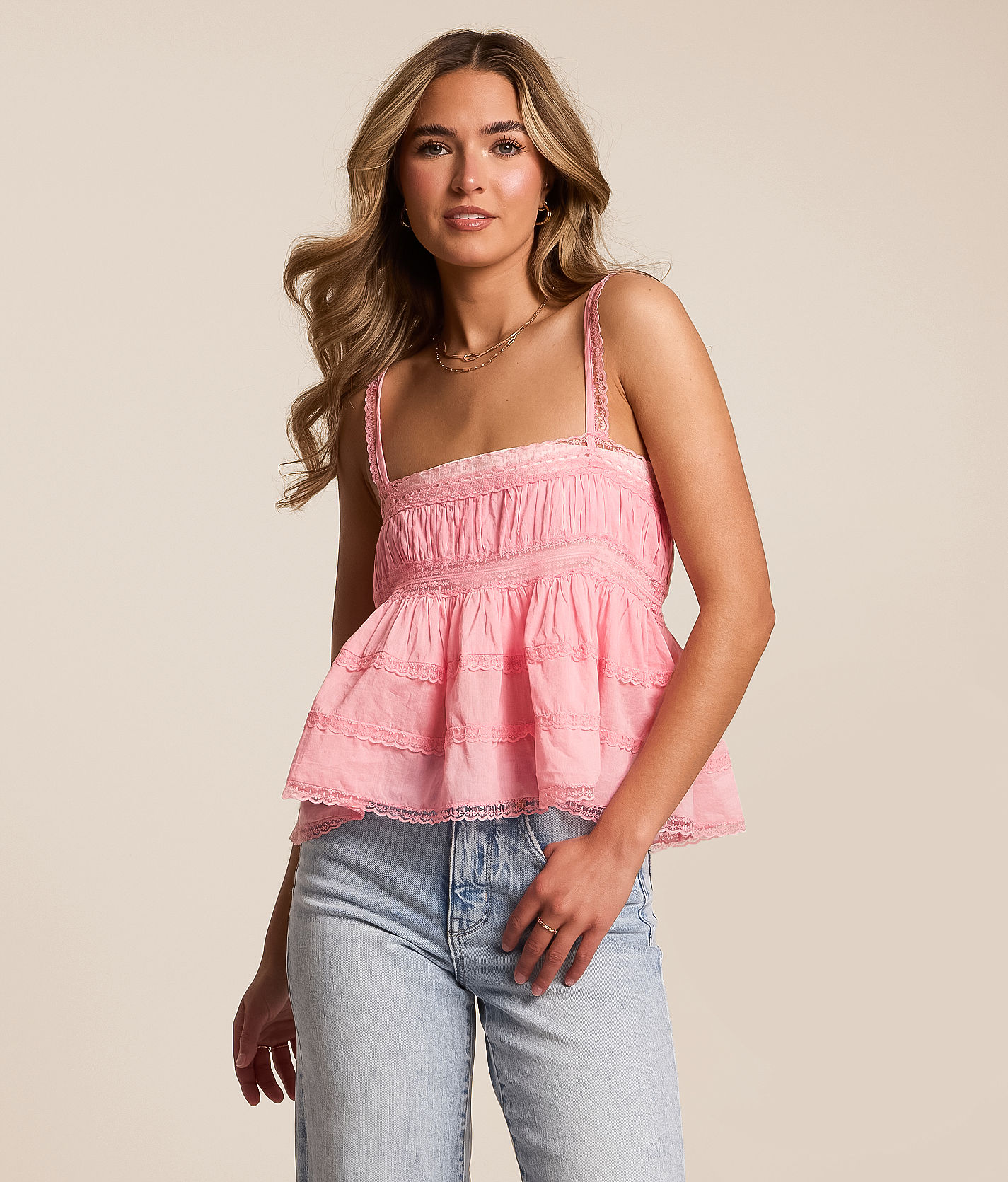 【ゆりさん専用】VESTSHIRRING CAMI TOPS Free People Darling Dreams Cami Tank Top - Women's Tank Tops in