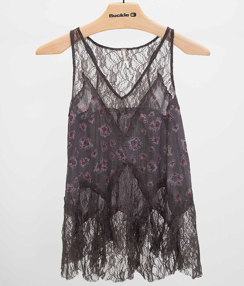 Free People Floral Tank Top front view