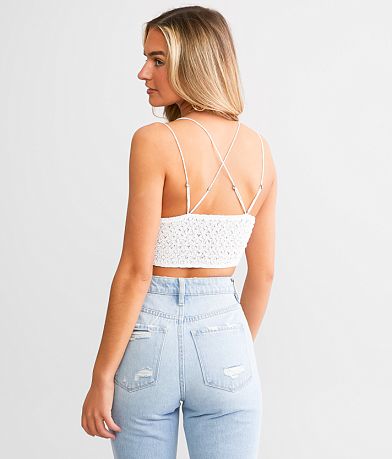 Free People Adella Lace Bralette BACK