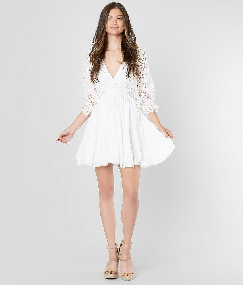 Free People Bella Note Mini Dress front view