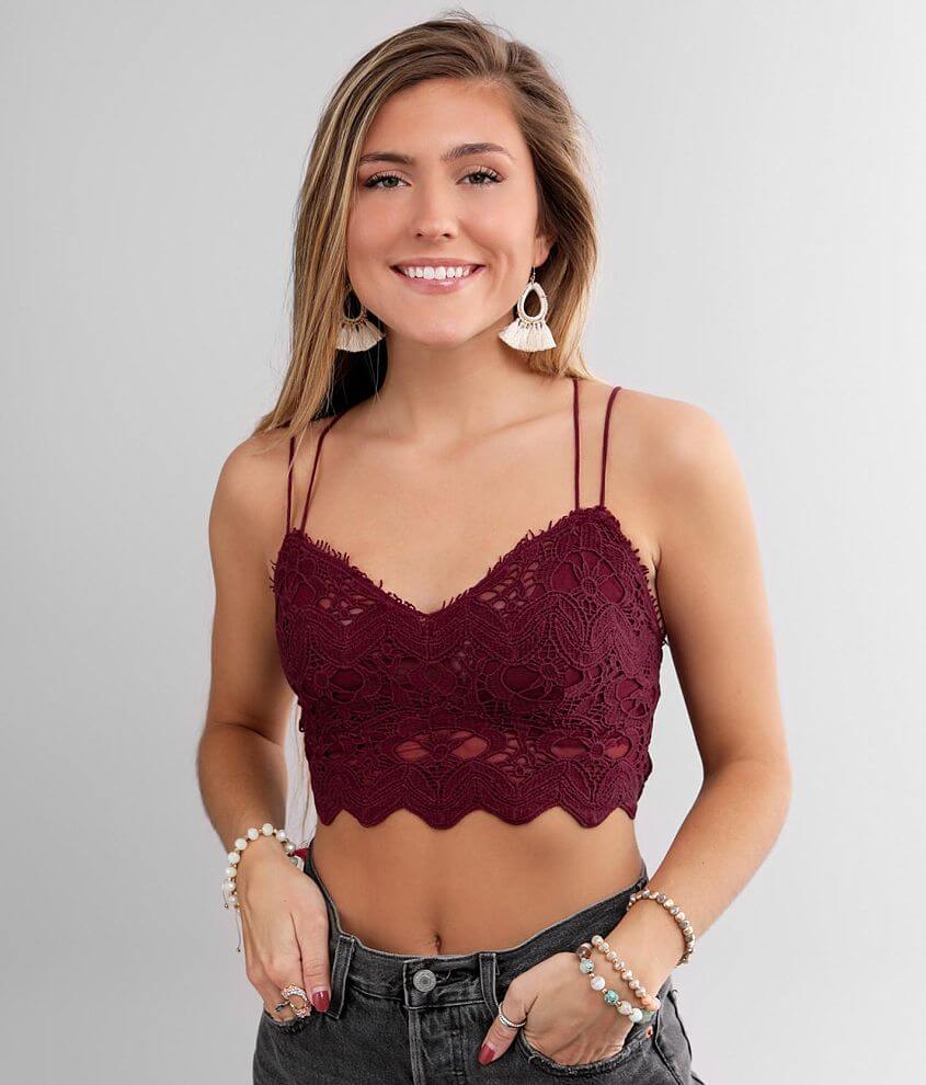 Free People Ilektra Bralette - Women's Intimates in Wine