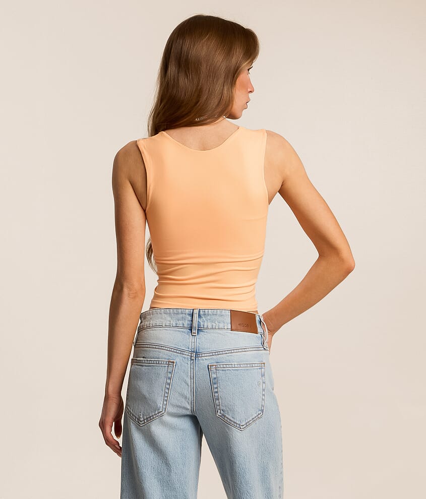 Clean Lines Cropped Muscle Cami Tank Top