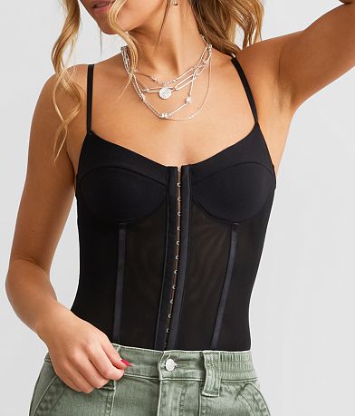 Free People Night Rhythm Corset Bodysuit misc detail 1 view