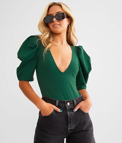 Free People Va Va Voop Bodysuit front view