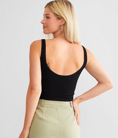Free People Meg Seamless Cropped Cami BACK