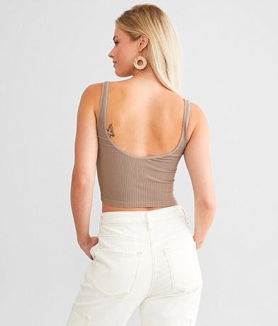 Free People Meg Seamless Cropped Cami back view