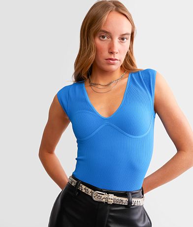 Free People Meg Seamless Bodysuit front view