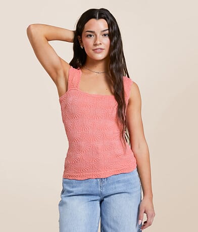 Free People Love Letter Cropped Cami Tank Top front view