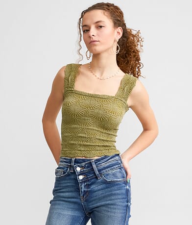 Free People Love Letter Cropped Cami Tank Top FULL_LEFT_SIDE