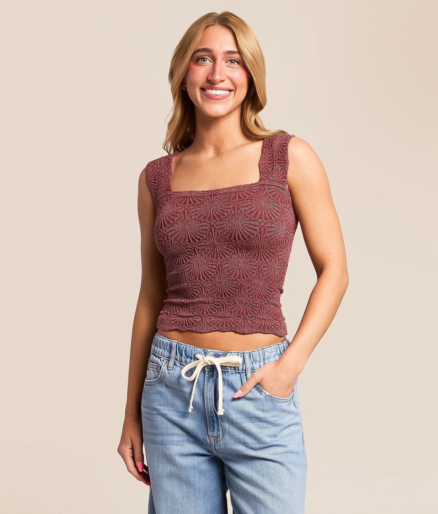 Free People Love Letter Cropped Cami Tank Top - Women's Tank Tops