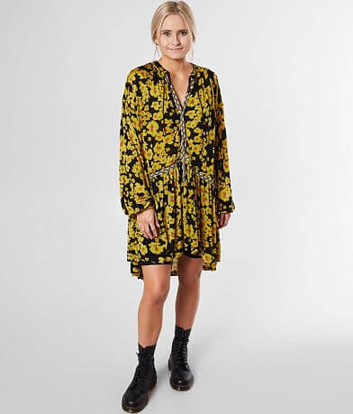 Free People Love Letter Floral Tunic Blouse FULL_LEFT_SIDE