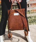 Free People Paris Color Block Leather Backpack - Women display picture 3