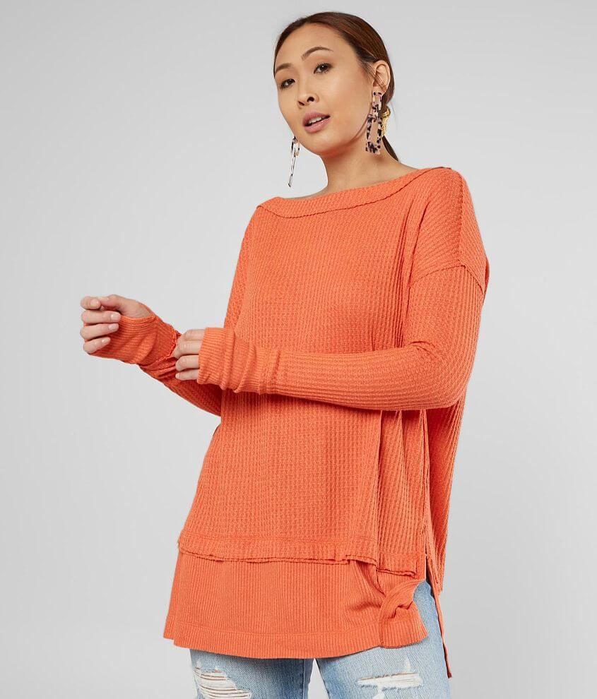 Free People North Shore Thermal Tunic Top front view