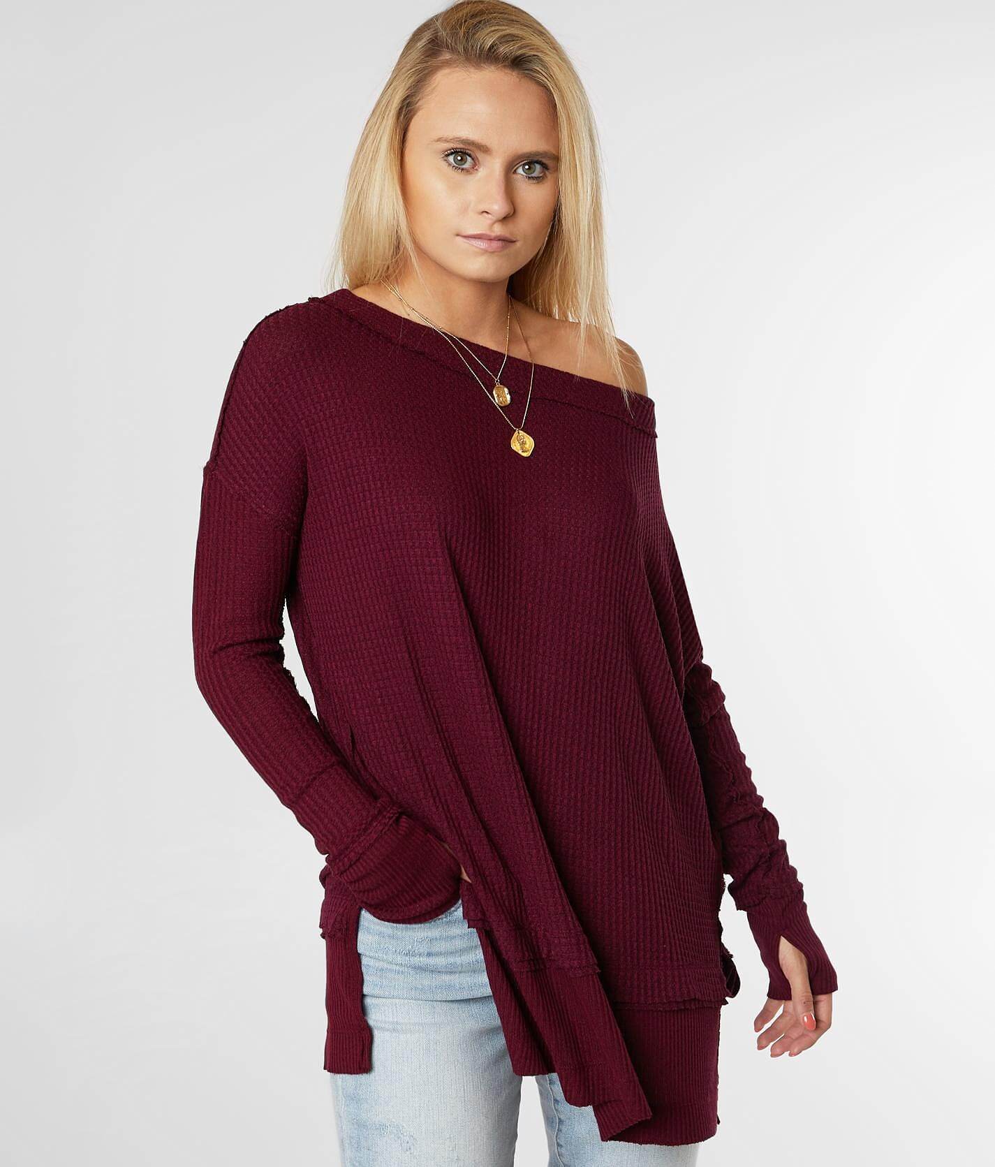 women's thermal tunic tops